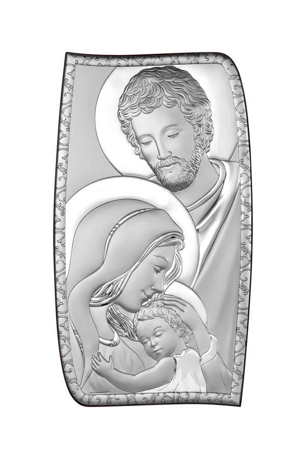 Obrazek z wizerunkiem Św. Rodziny o nieregularnym kształcie