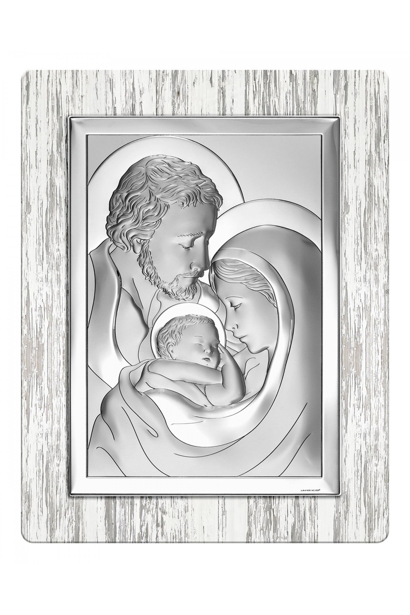 Obrazek z wizerunkiem Św. Rodziny, prostokątny na drewnie - obraz 0