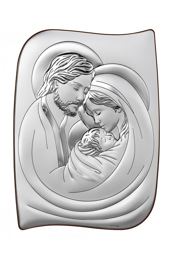 Obrazek z wizerunkiem Św. Rodziny o nieregularnym kształcie