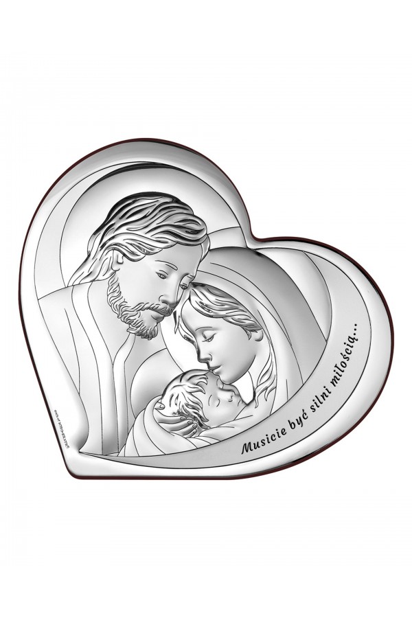 Obrazek z wizerunkiem Św. Rodziny w 'sercu'