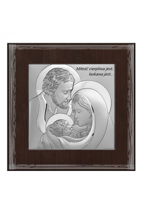 Obrazek z wizerunkiem Św. Rodziny, kwadratowy