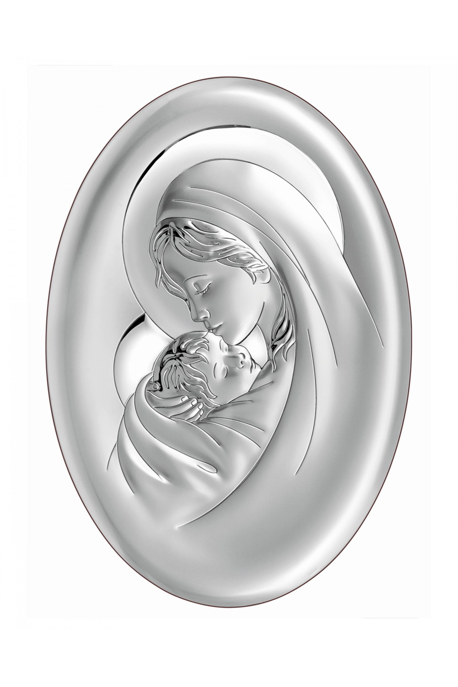 Obrazek z wizerunkiem Matki Bożej, owalny - obraz 0