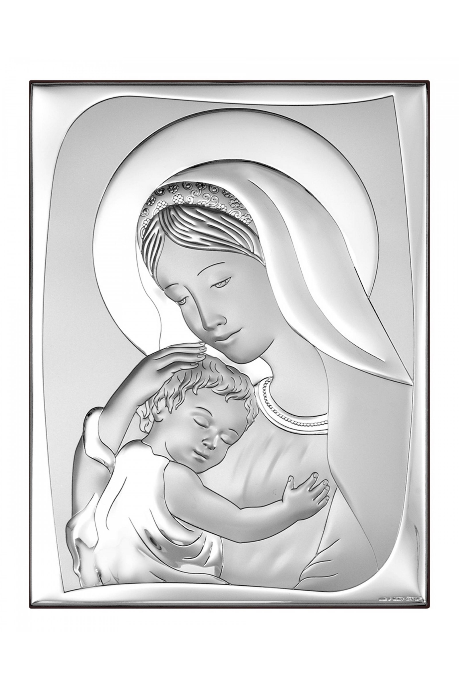 Obrazek z wizerunkiem Matki Bożej, prostokątny - obraz 0