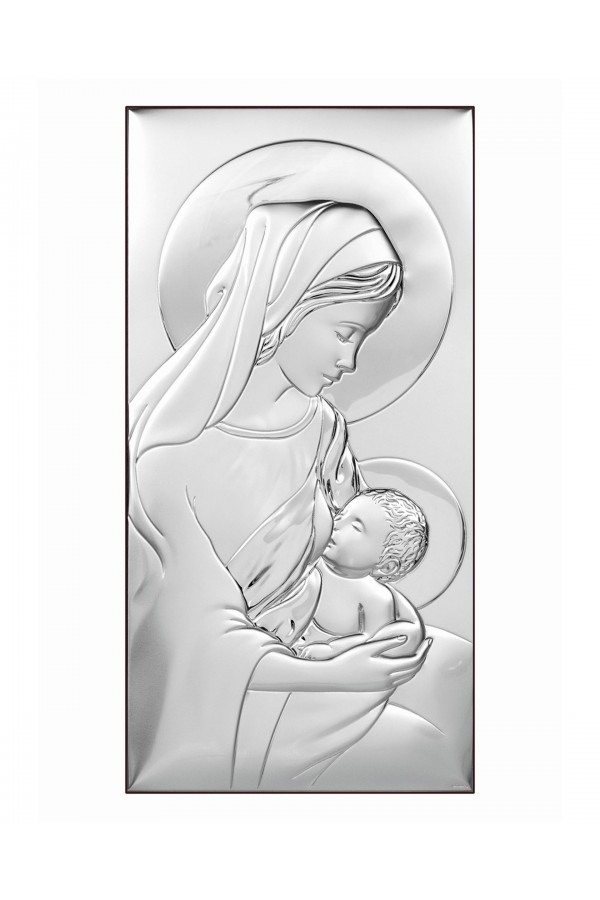 Obrazek z wizerunkiem Matki Bożej Karmiącej, prostokątny