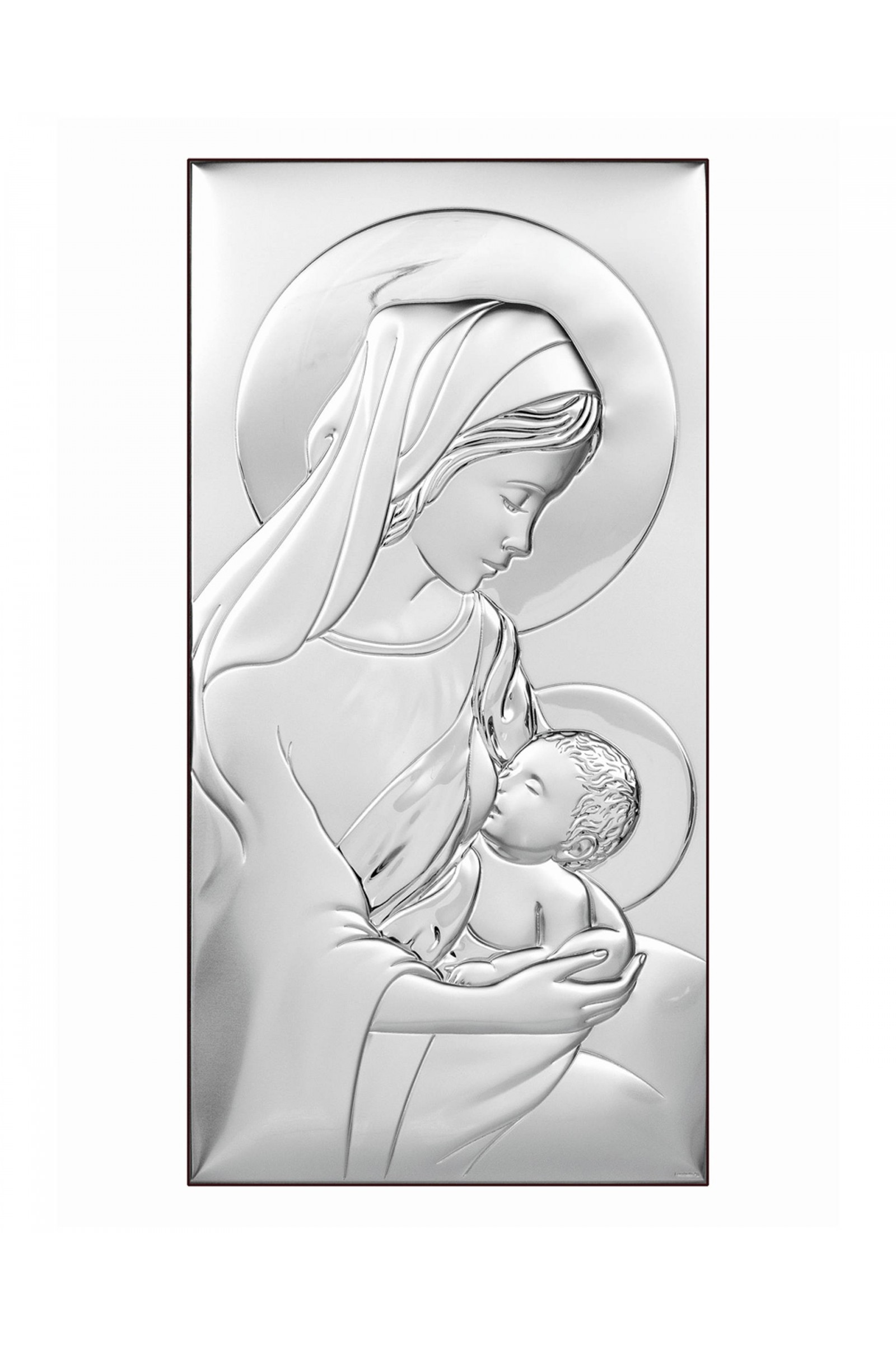 Obrazek z wizerunkiem Matki Bożej Karmiącej, prostokątny - obraz 0