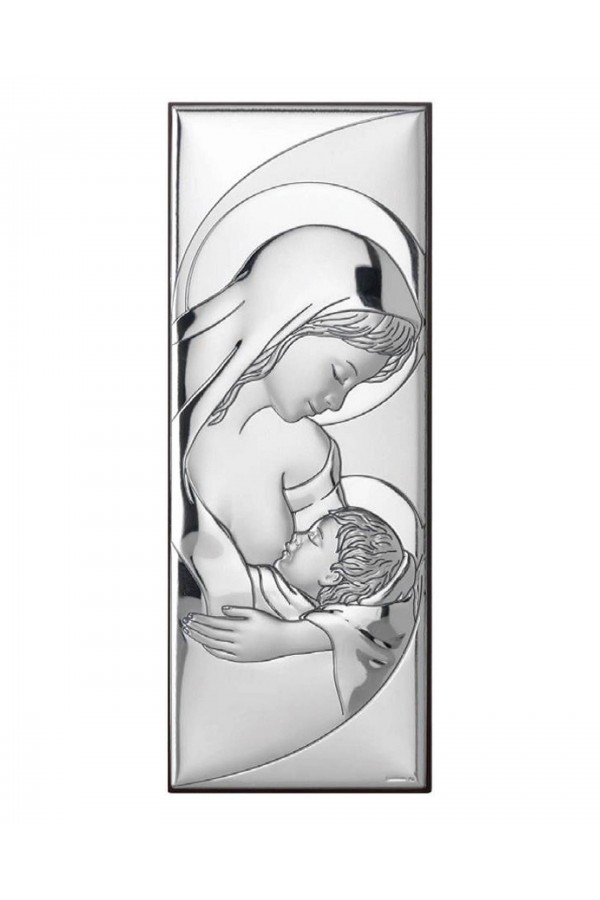 Obrazek z wizerunkiem Matki Bożej Karmiącej w prostokącie