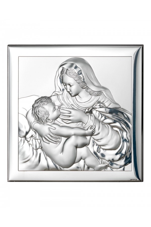 Obrazek z wizerunkiem Matki Bożej Karmiącej w kwadracie