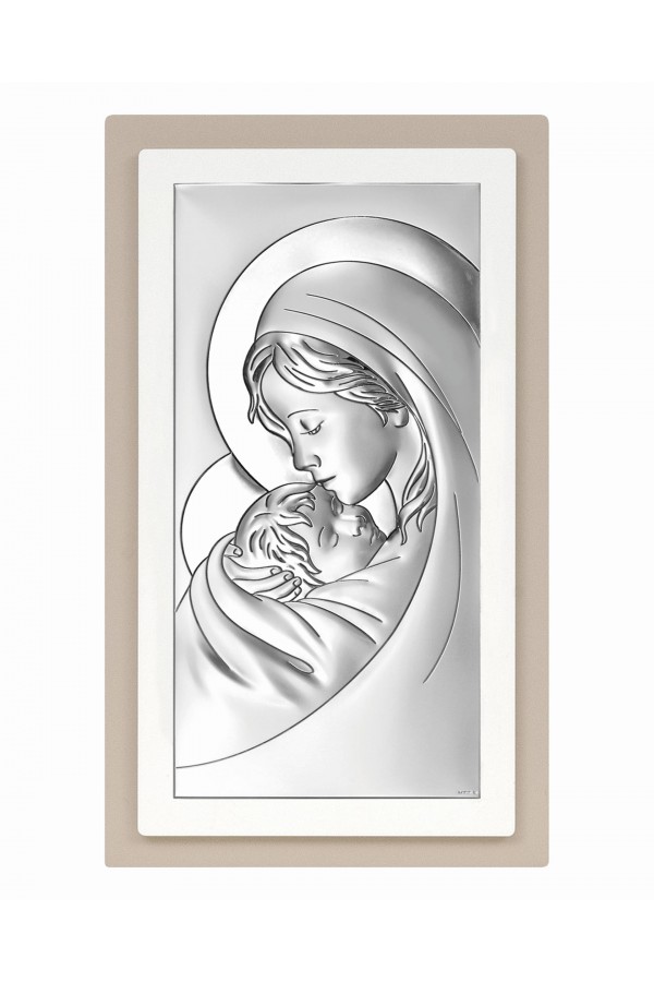Obrazek z wizerunkiem Matki Bożej, prostokątny