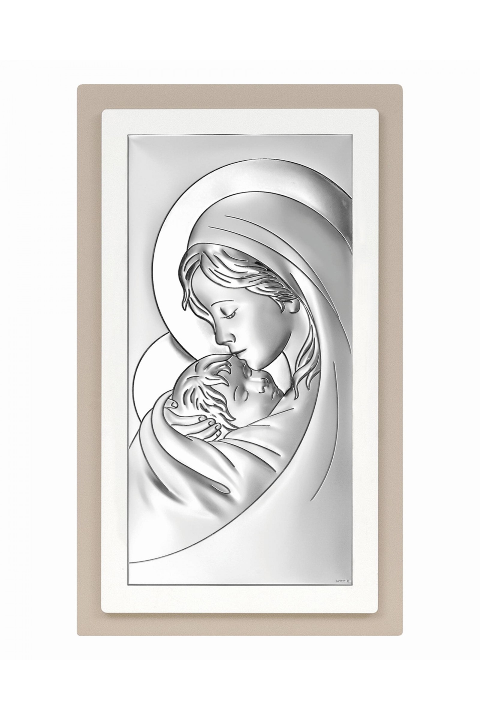 Obrazek z wizerunkiem Matki Bożej, prostokątny - obraz 0