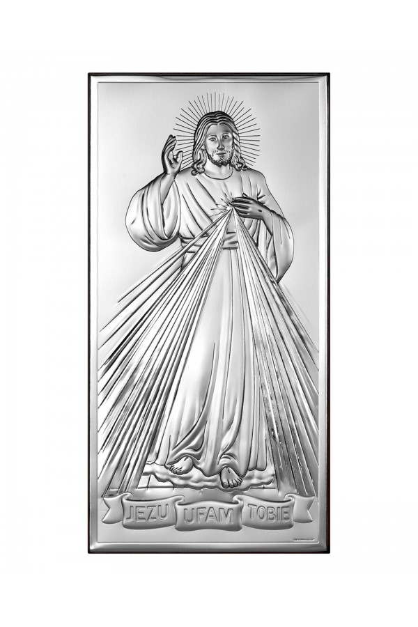 Obrazek z wizerunkiem Jezu Ufam Tobie, prostokątny