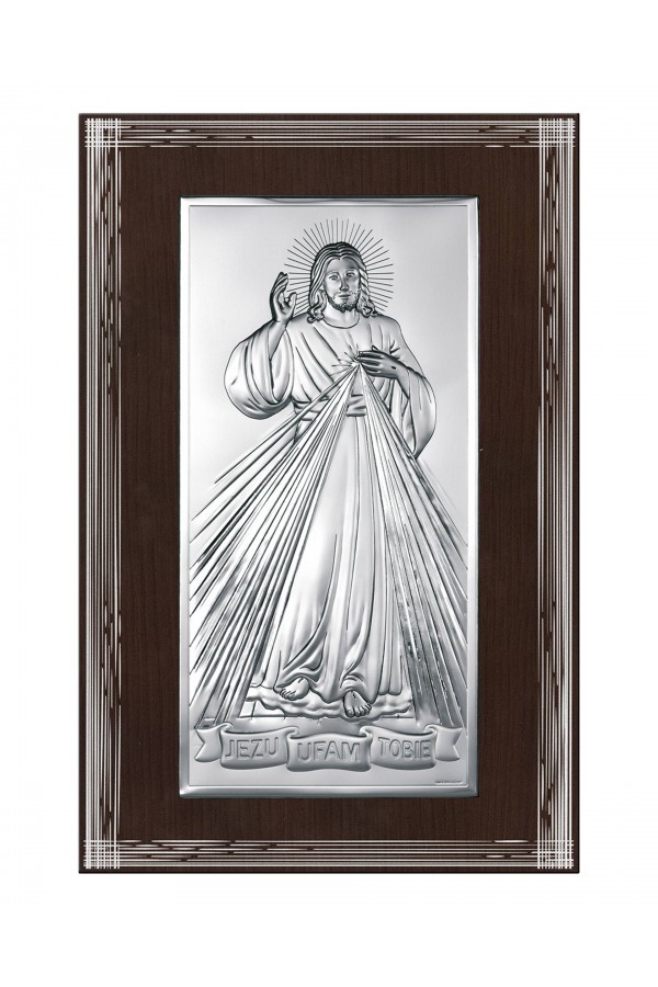 Obrazek z wizerunkiem Jezu Ufam Tobie, prostokątny