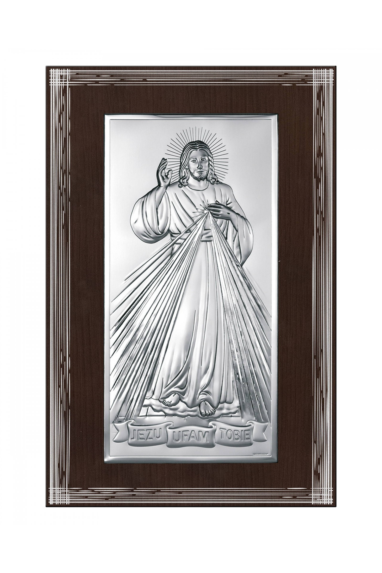 Obrazek z wizerunkiem Jezu Ufam Tobie, prostokątny - obraz 0