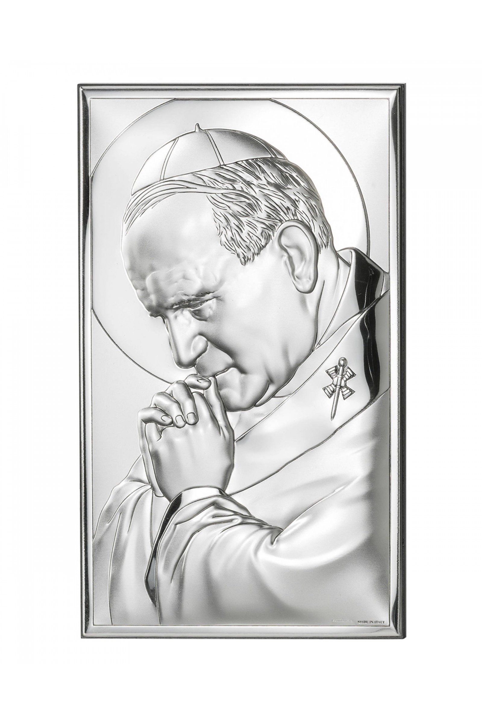 Obrazek z wizerunkiem papieża Jana Pawła II, prostokątny - obraz 0