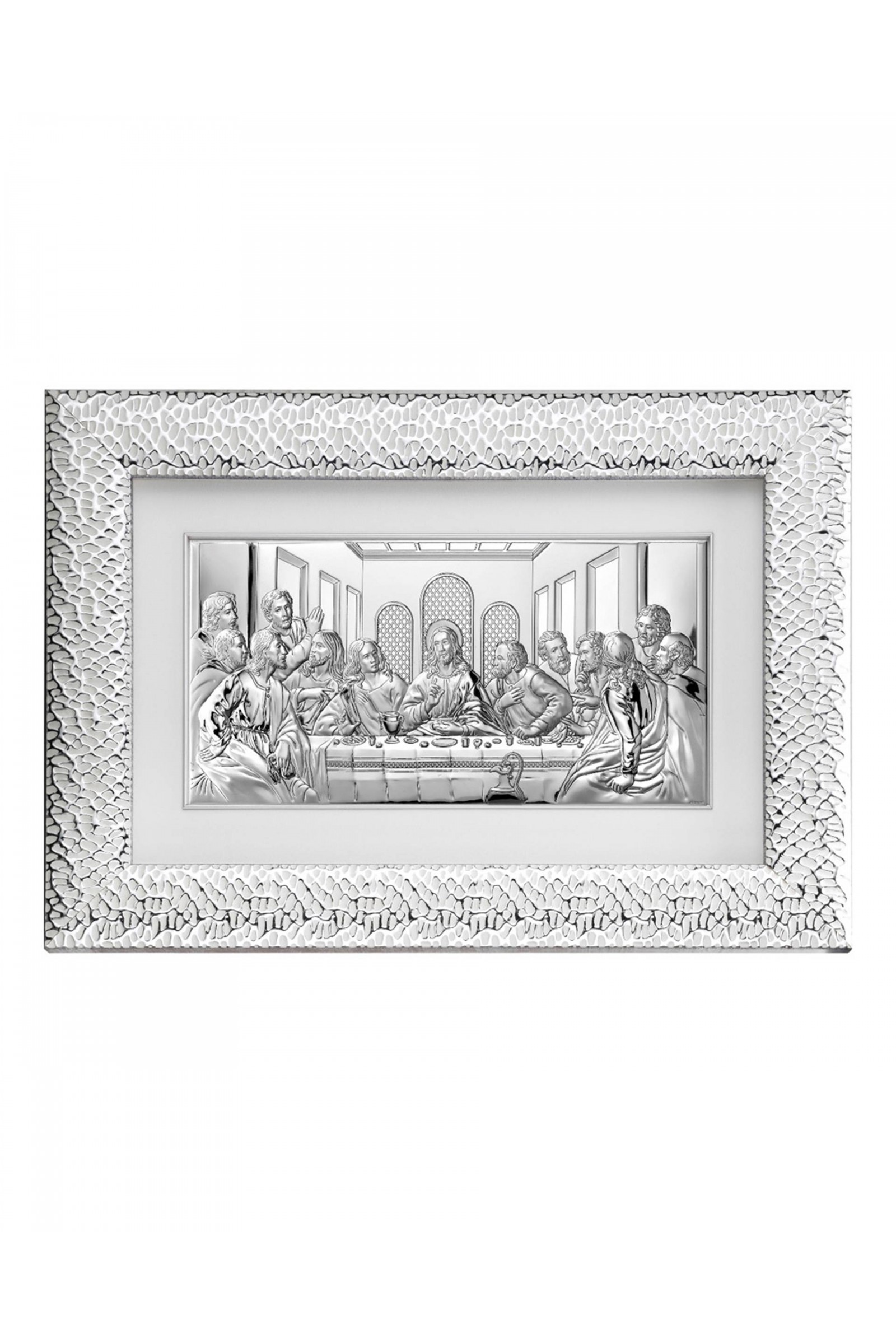 Obraz Ostatnia Wieczerza w srebrnej ramie, za szkłem - obraz 0