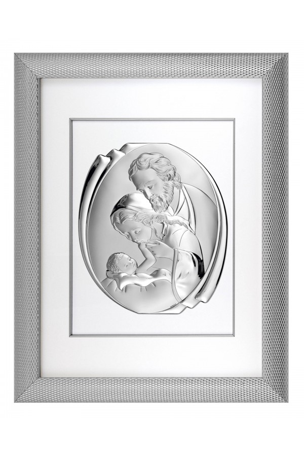 Obraz z wizerunkiem Św. Rodziny 6499 w ramie za szkłem