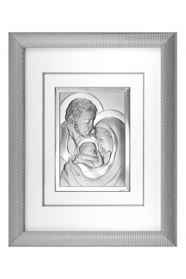 Obraz z wizerunkiem Św. Rodziny 6380 w ramie za szkłem