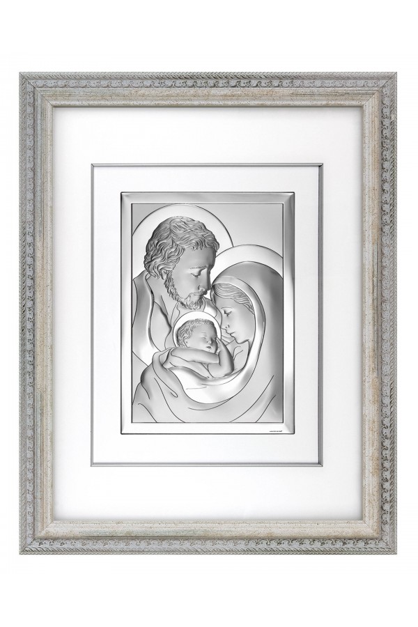 Obraz z wizerunkiem Św. Rodziny 6649 w ramie za szkłem