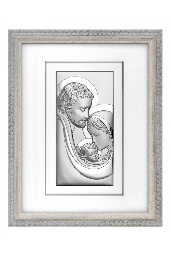 Obraz z wizerunkiem Św. Rodziny 6650 w ramie za szkłem