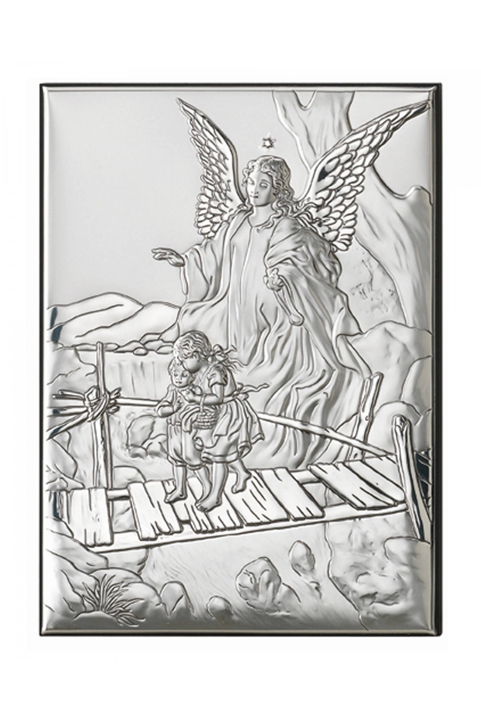 Obrazek z wizerunkiem Anioła Stróża na kładce nad dziećmi - obraz 0