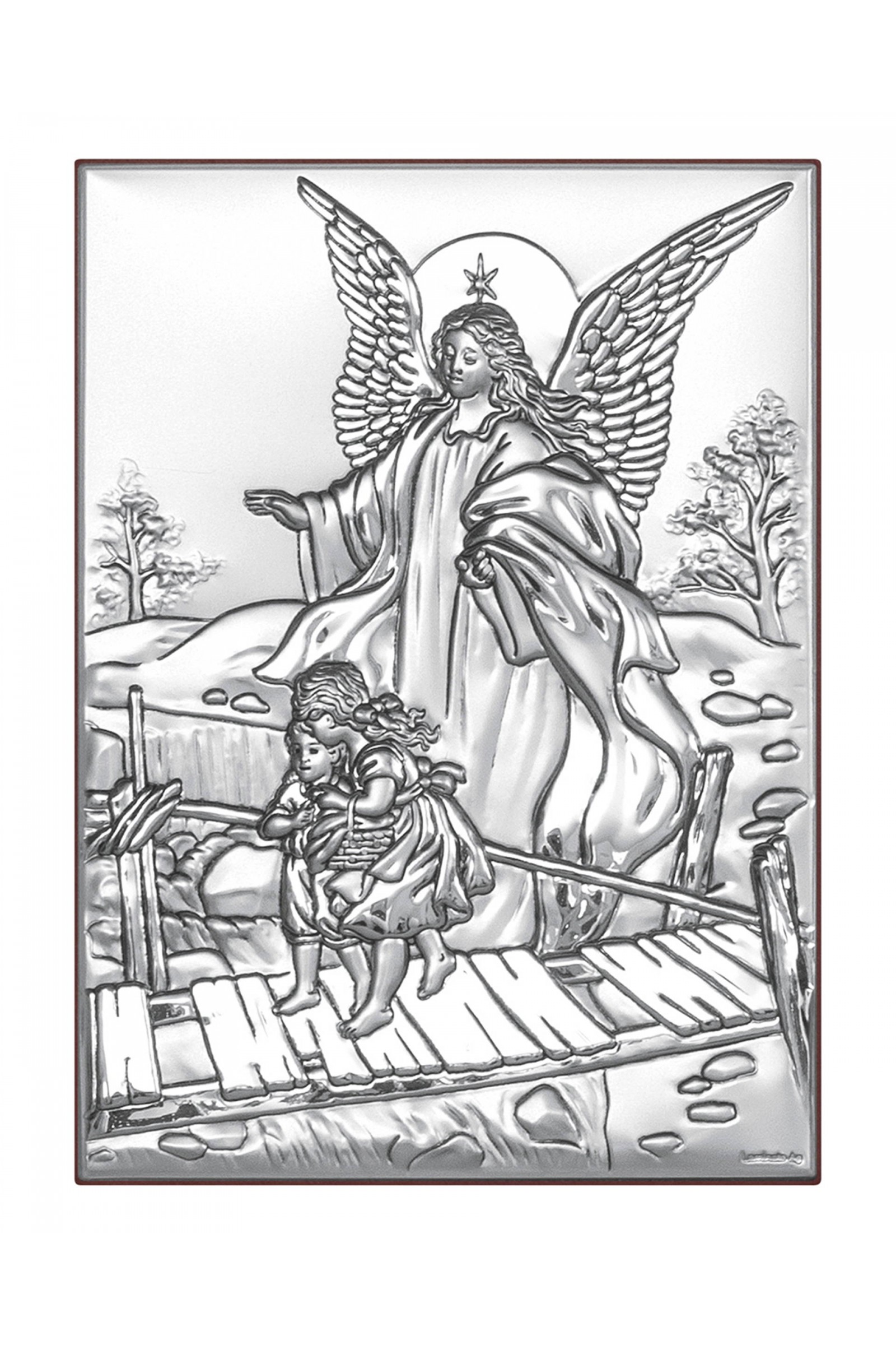 Obrazek z wizerunkiem Anioła Stróża na kładce nad dziećmi - obraz 0