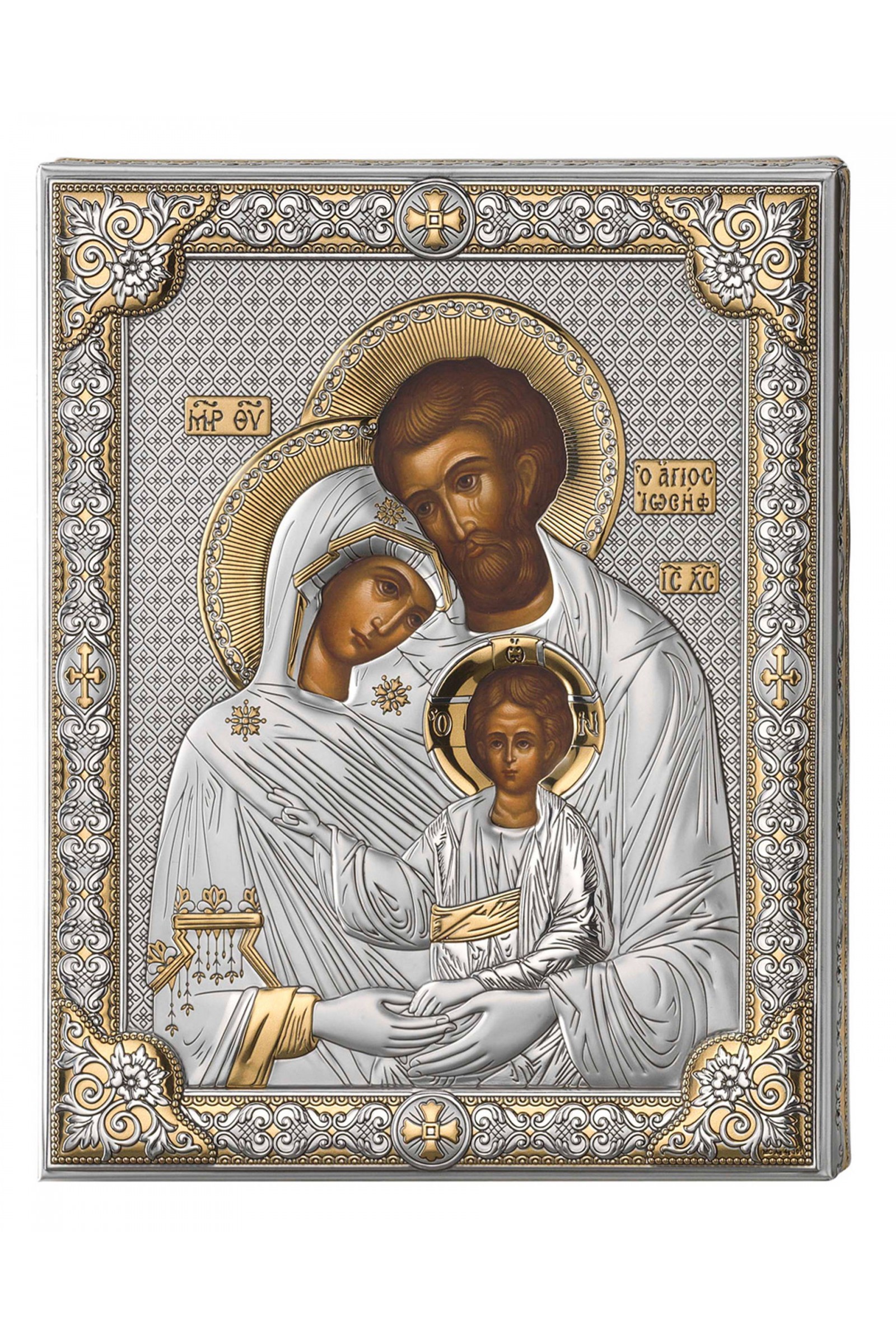 Ikona Święta Rodzina ze złoceniami - obraz 0