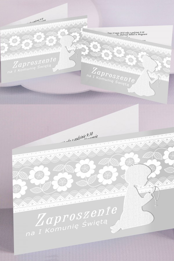 Personalizowane zaproszenia komunijne popularne - Dzieci (1,2)