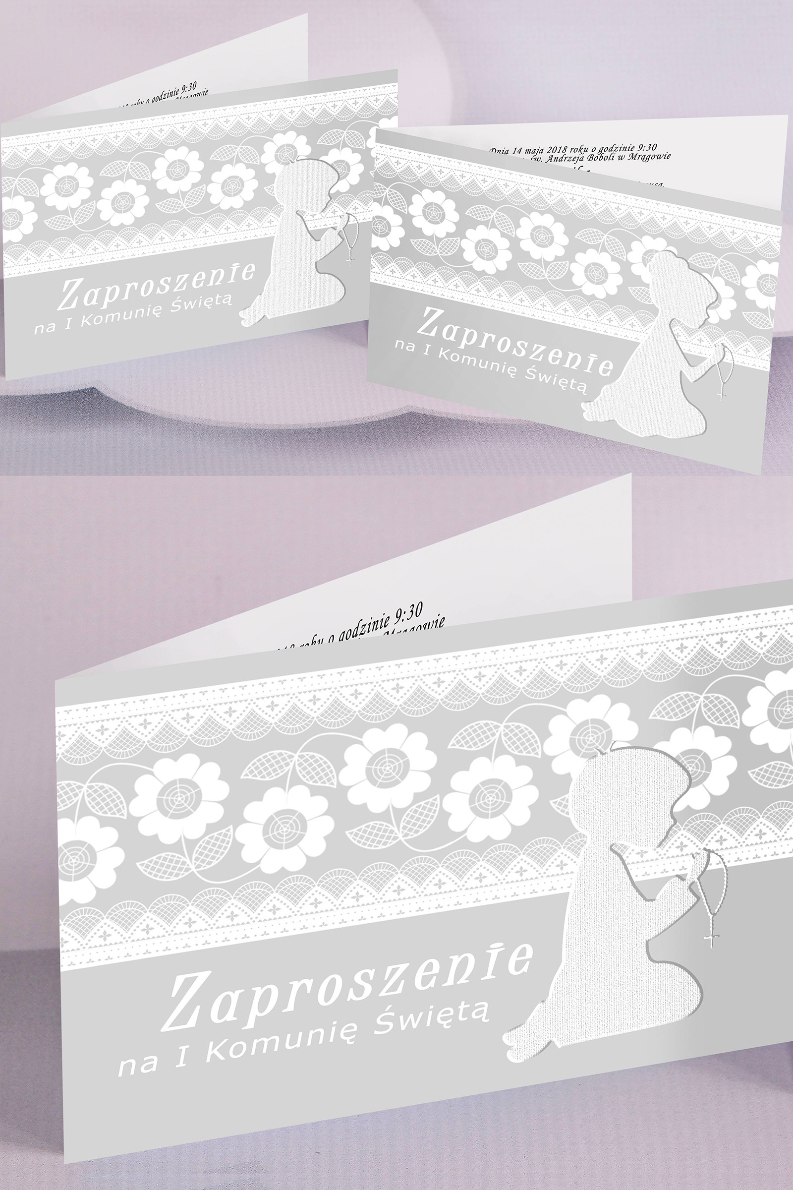 Personalizowane zaproszenia komunijne popularne - Dzieci (1,2) - obraz 0