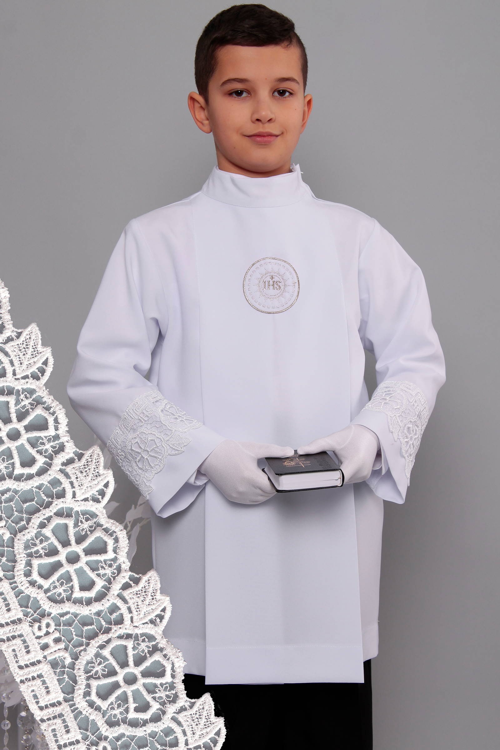 Alba komunijna z gipiurą 2g/AK1 - krótka - obraz 0