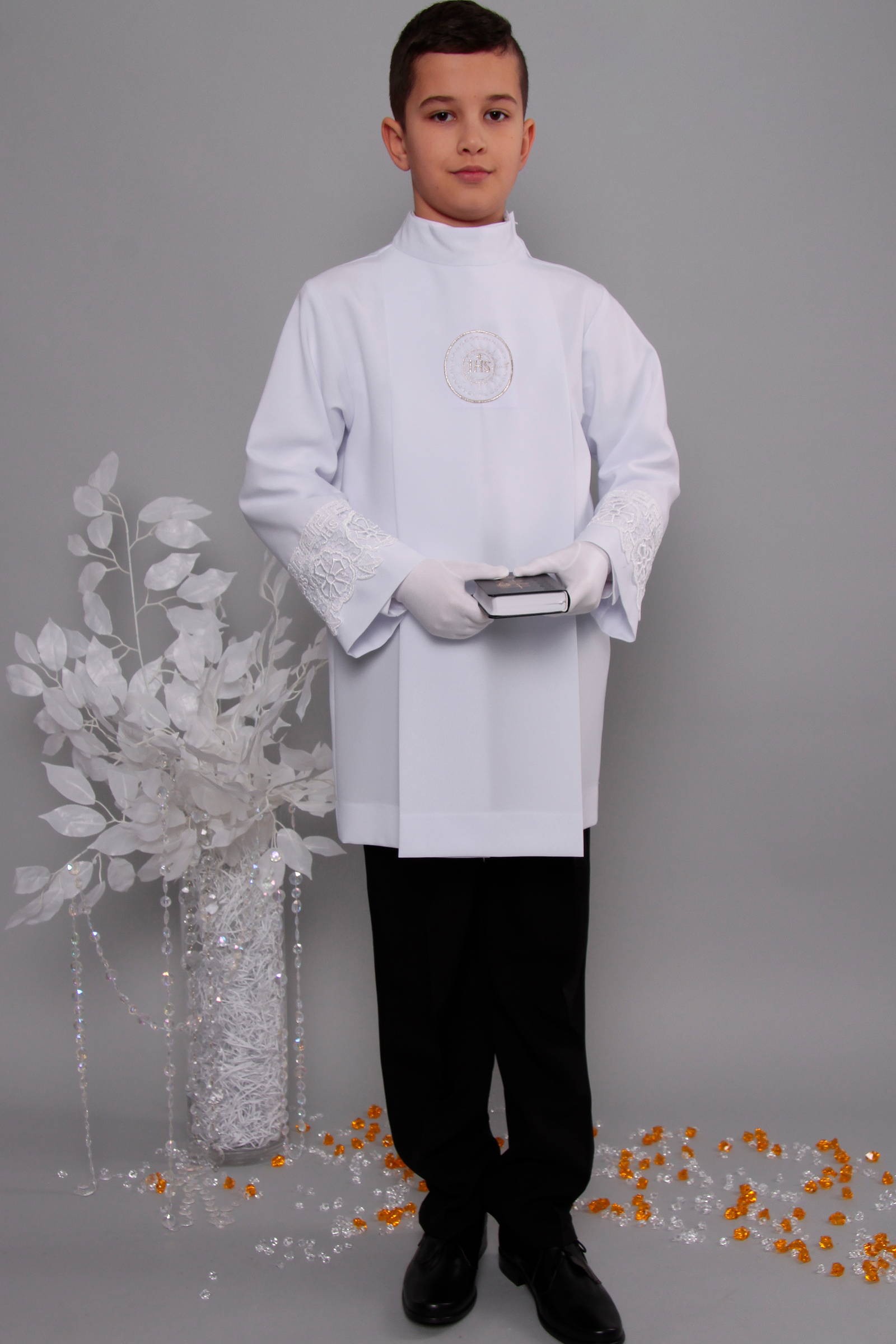 Alba komunijna z gipiurą 2g/AK1 - krótka - obraz 1