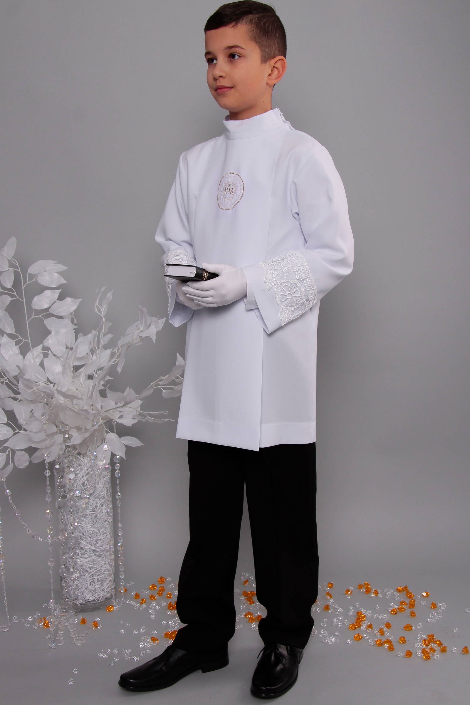 Alba komunijna z gipiurą 2g/AK1 - krótka - obraz 2