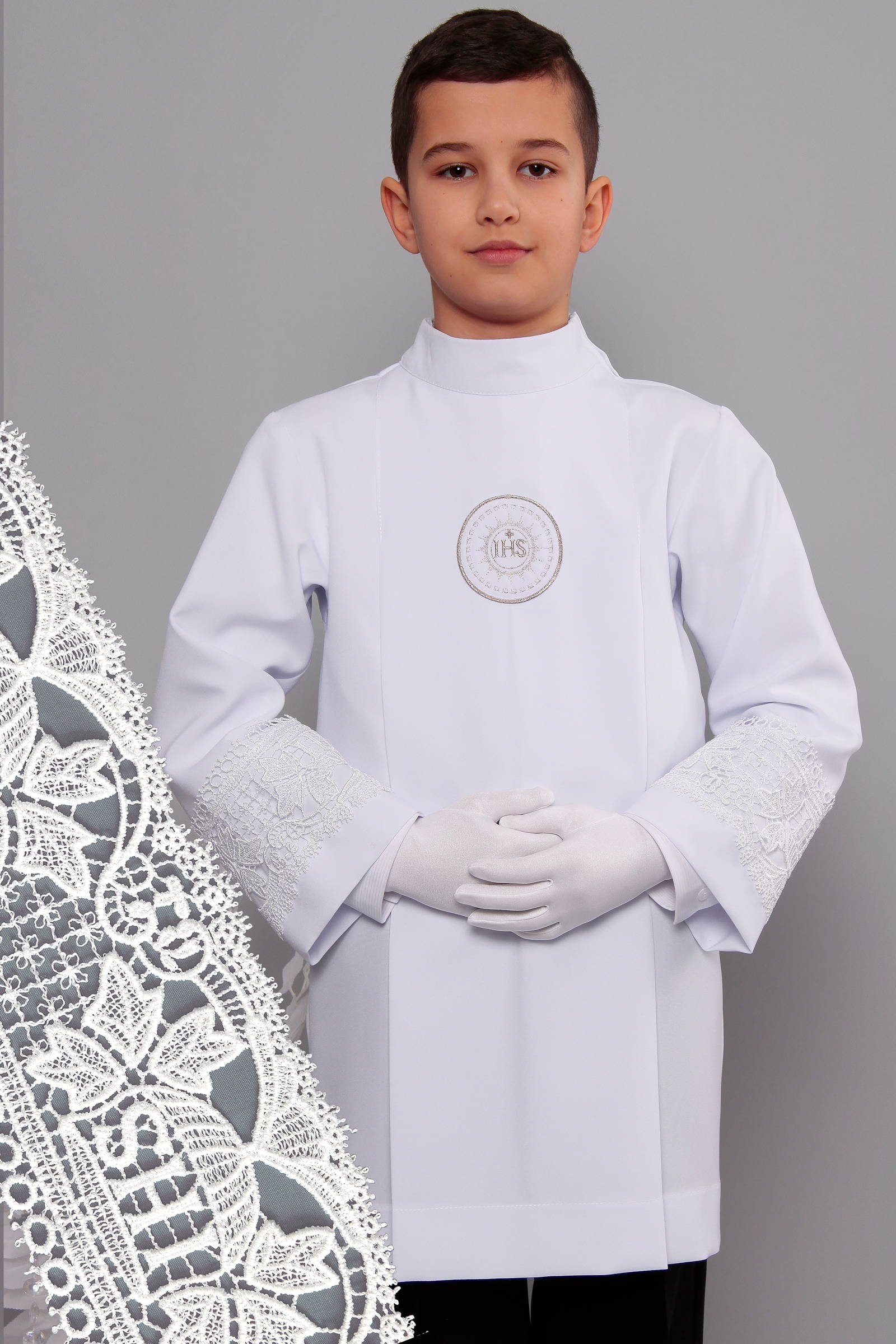 Alba komunijna z gipiurą 2g/AK3 - krótka - obraz 0