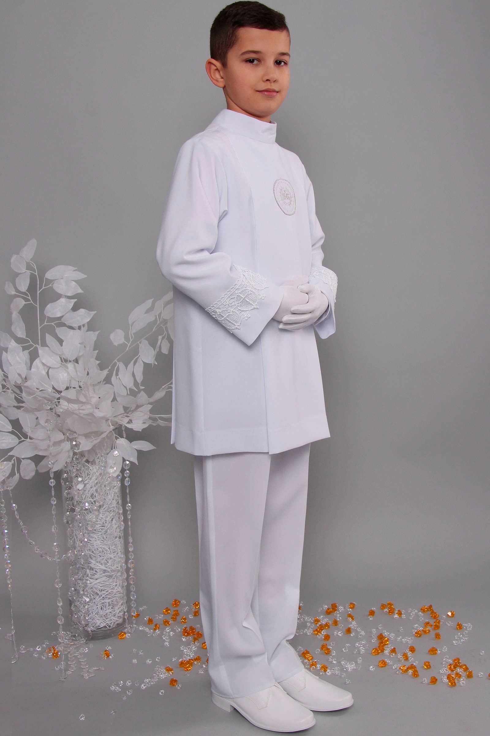 Alba komunijna z gipiurą 2g/AK2 - krótka - obraz 2