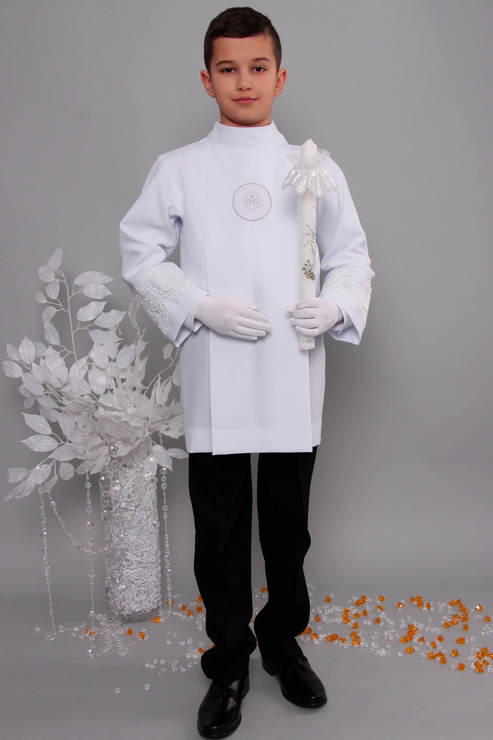 Alba komunijna z gipiurą 2g/AK3 - krótka - obraz 1