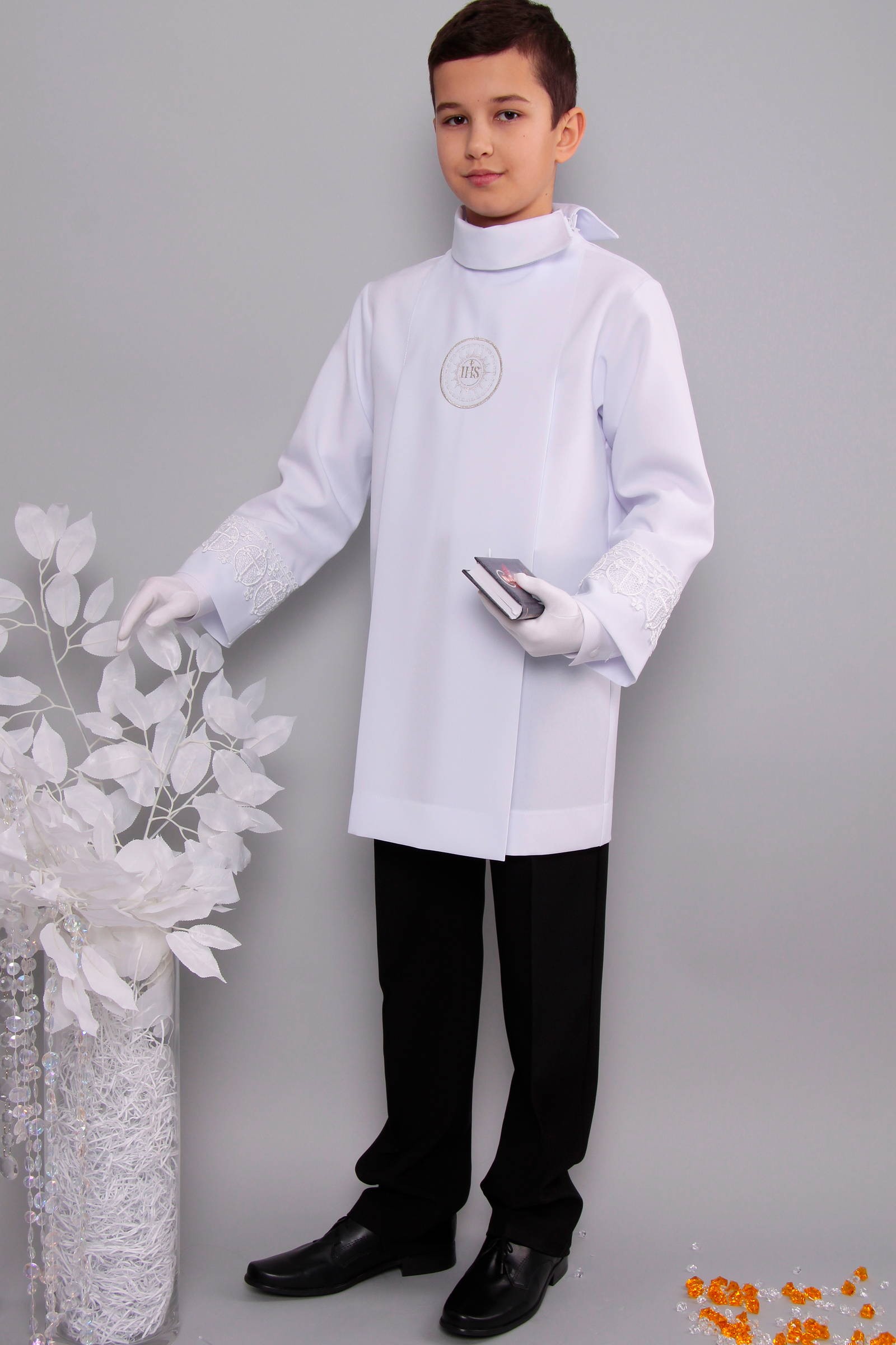 Alba komunijna z gipiurą 2wg/AK2 - krótka - obraz 3