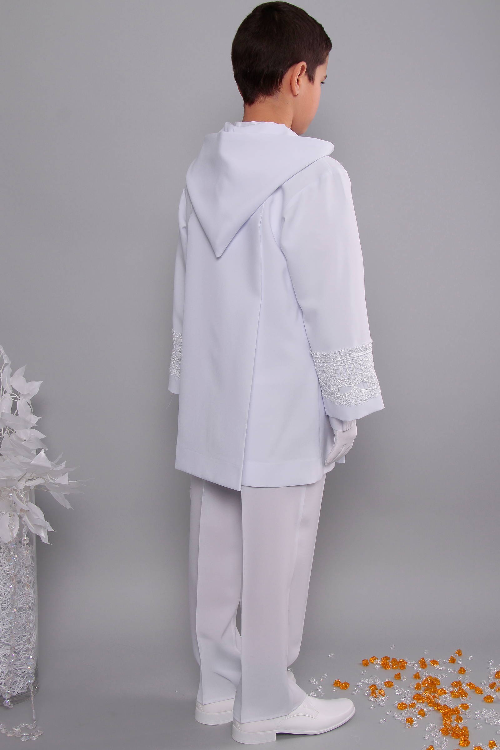 Alba komunijna z gipiurą 2kg/AK3 - krótka - obraz 3