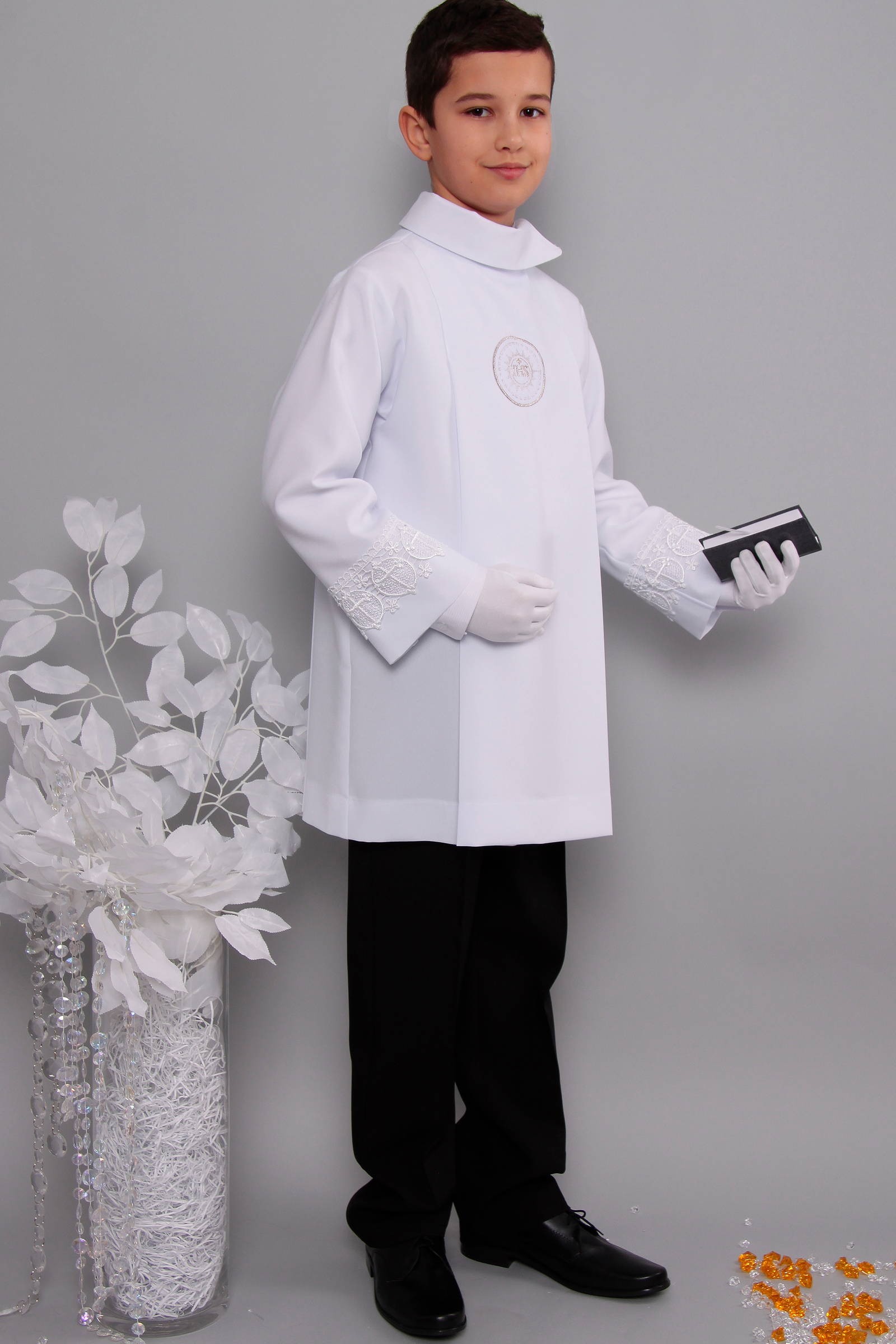 Alba komunijna z gipiurą 2wg/AK2 - krótka - obraz 2