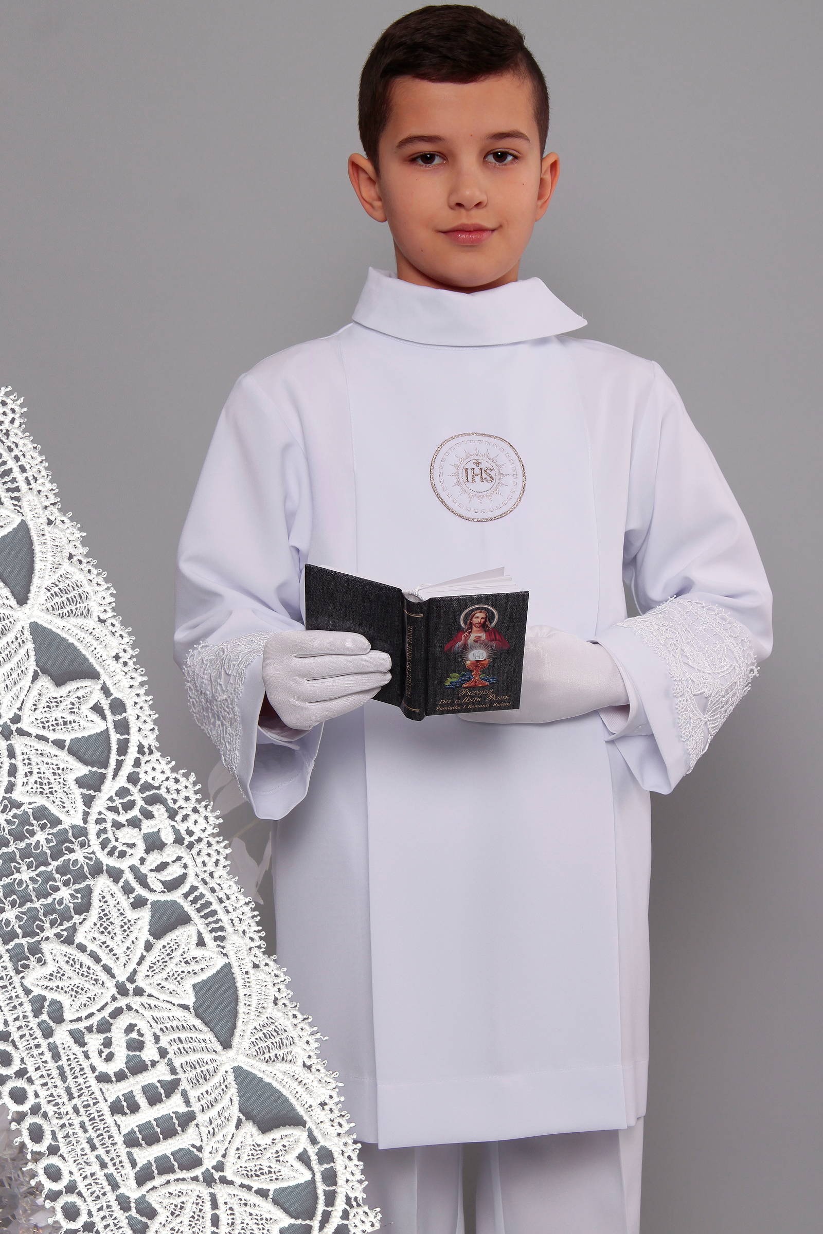 Alba komunijna z gipiurą 2wg/AK3 - krótka - obraz 0