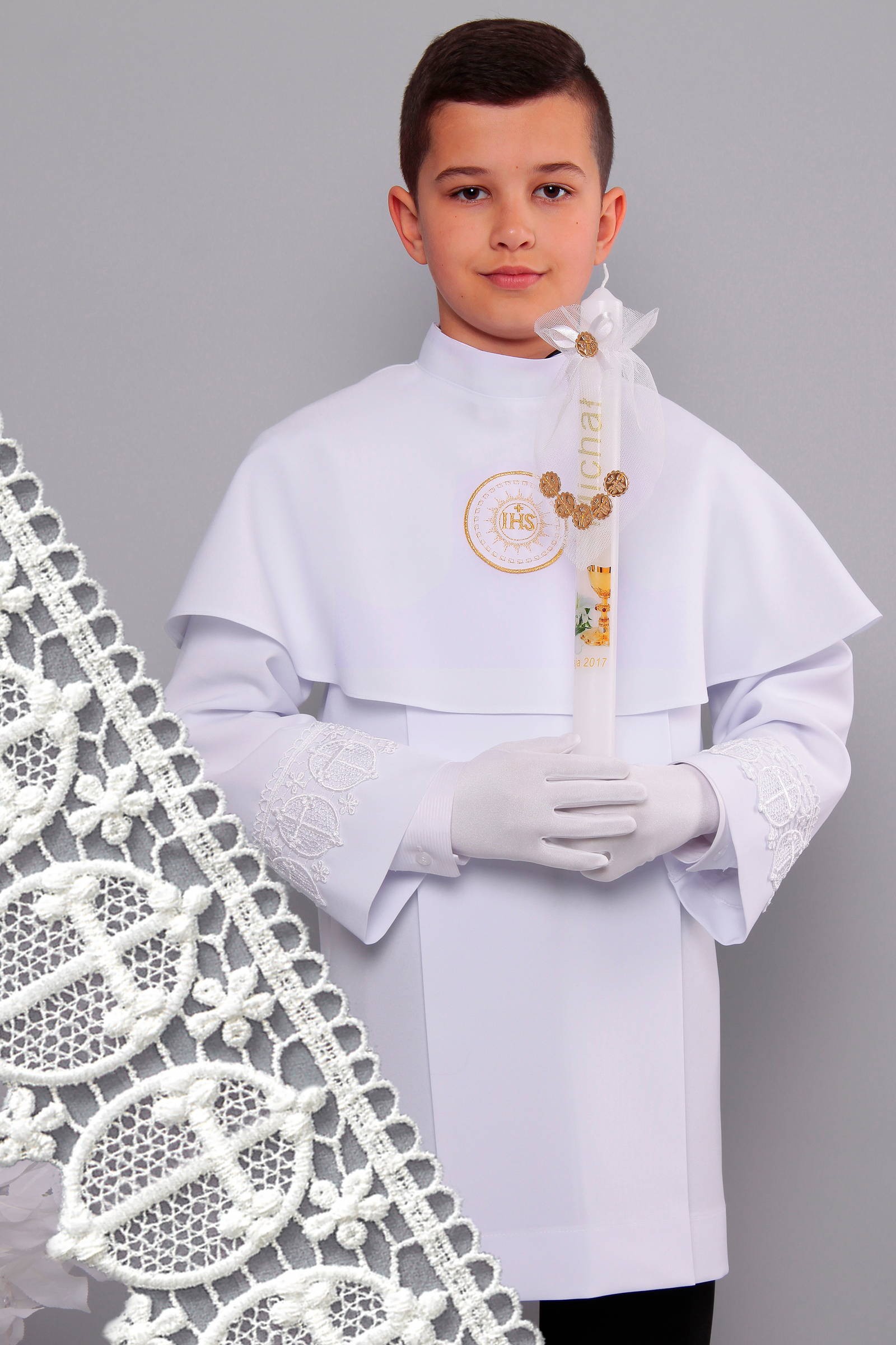 Alba komunijna z gipiurą 3g/AK2 - krótka - obraz 0