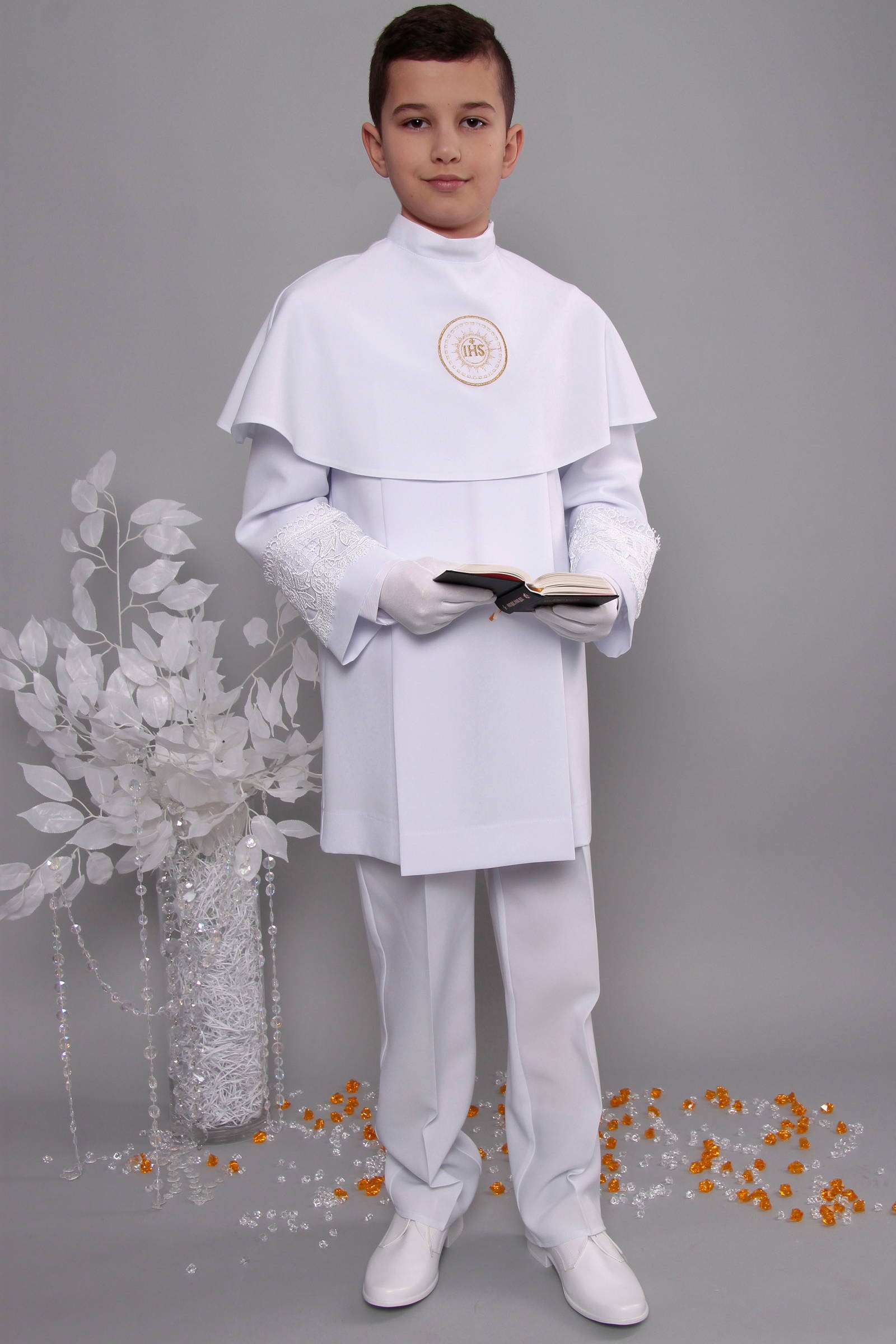 Alba komunijna z gipiurą 3g/AK3 - krótka - obraz 1