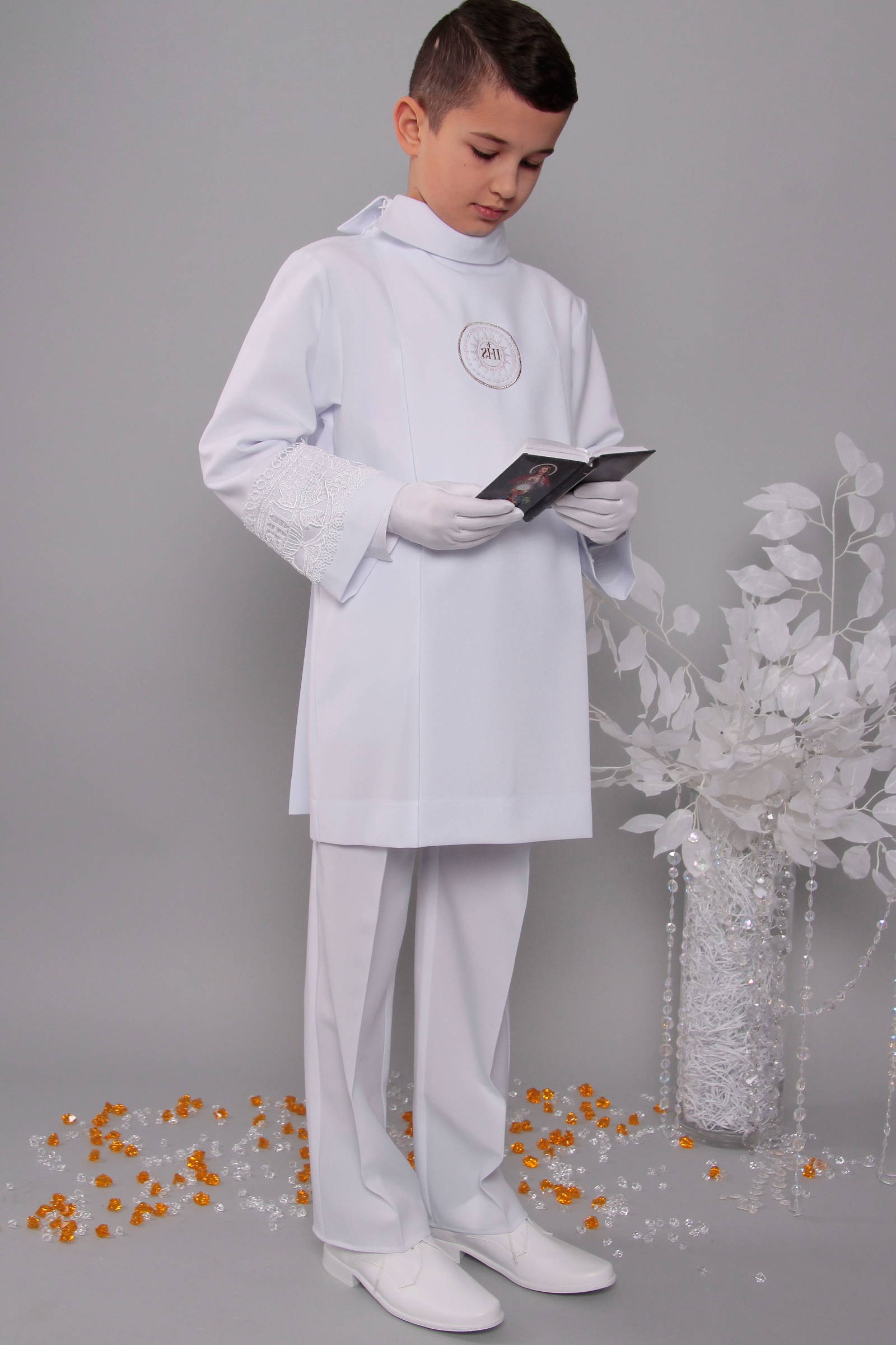 Alba komunijna z gipiurą 2wg/AK3 - krótka - obraz 3