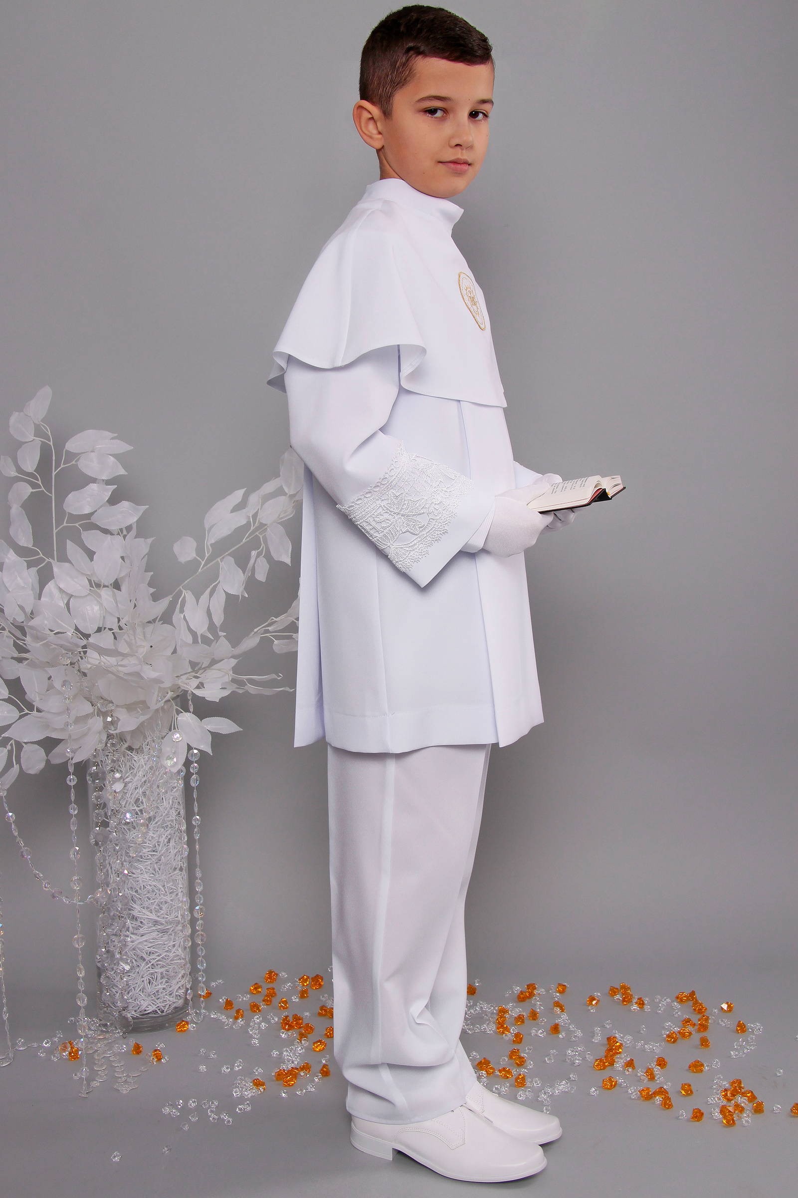 Alba komunijna z gipiurą 3g/AK3 - krótka - obraz 2