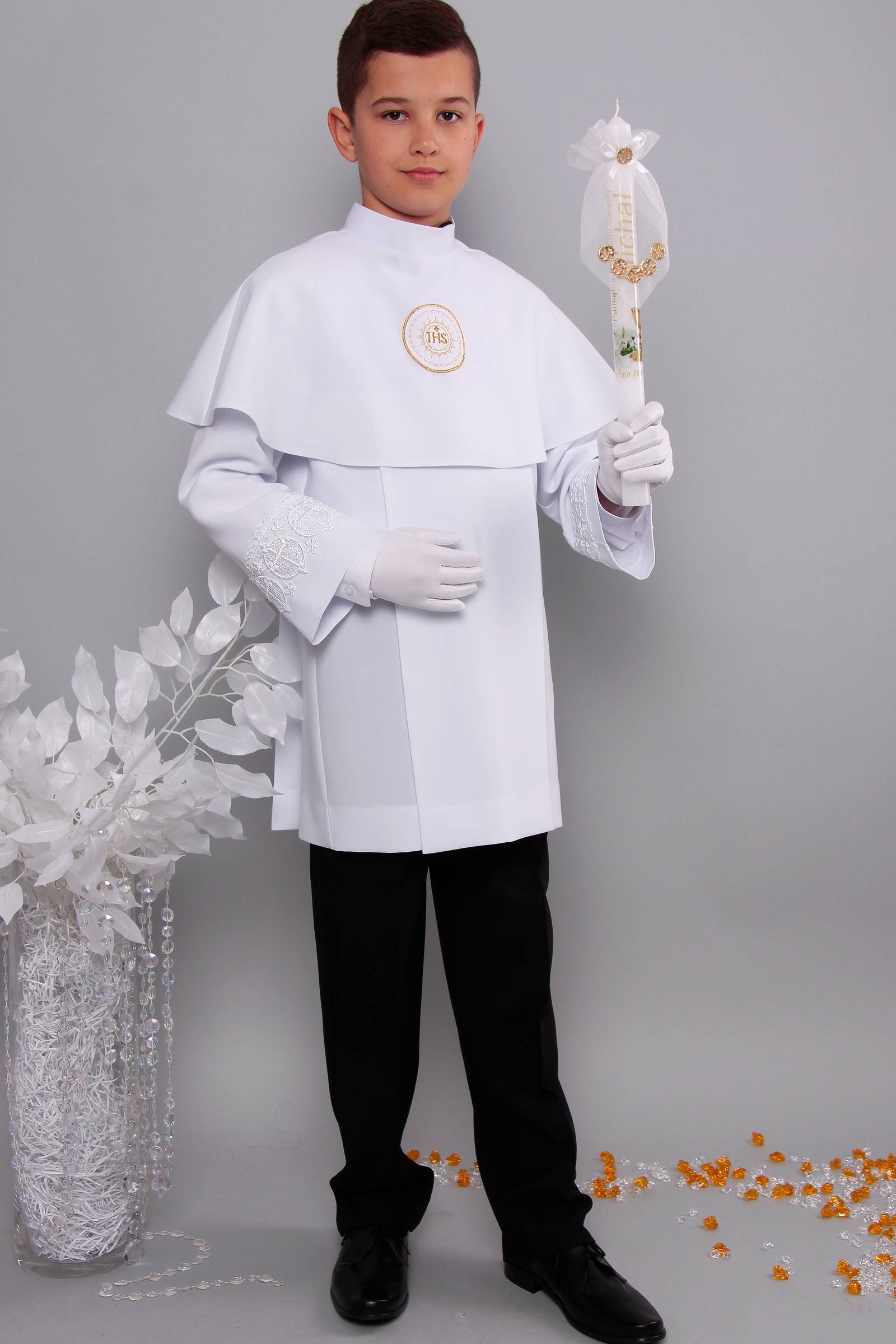 Alba komunijna z gipiurą 3g/AK2 - krótka - obraz 2