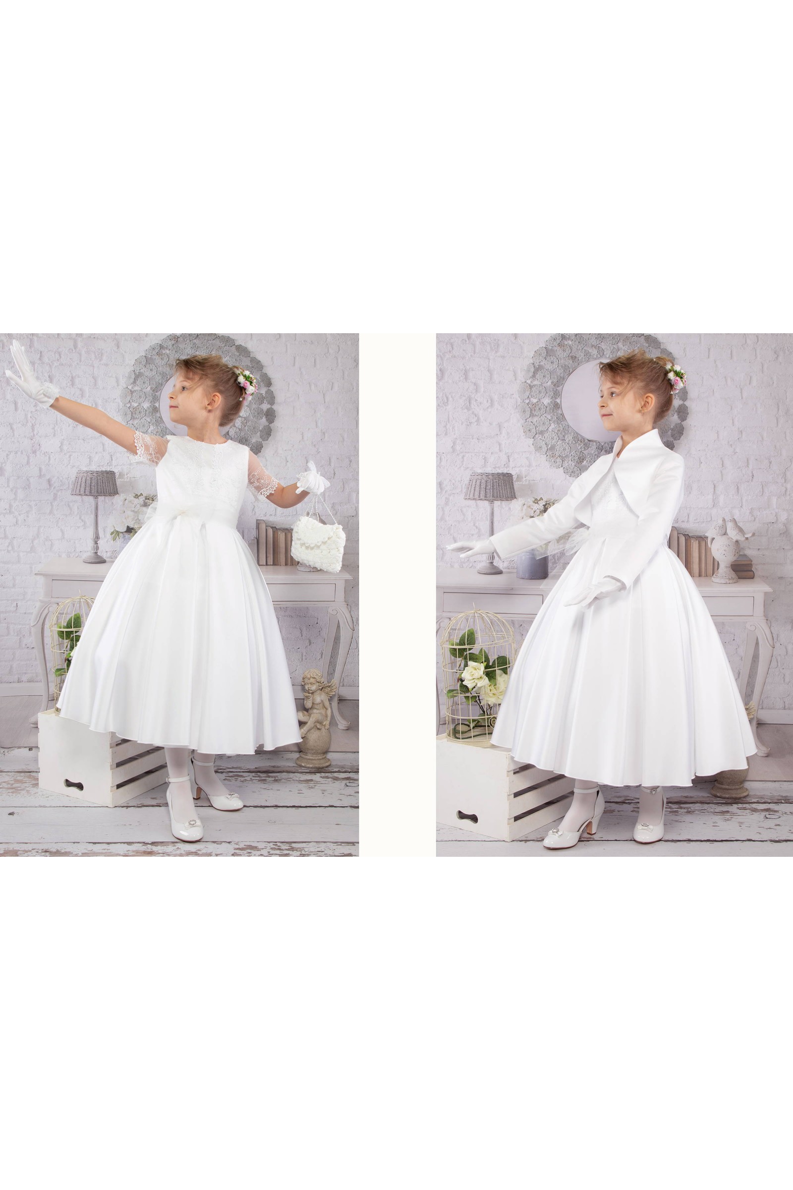 Elegancka sukienka komunijna T7/EL - obraz 7