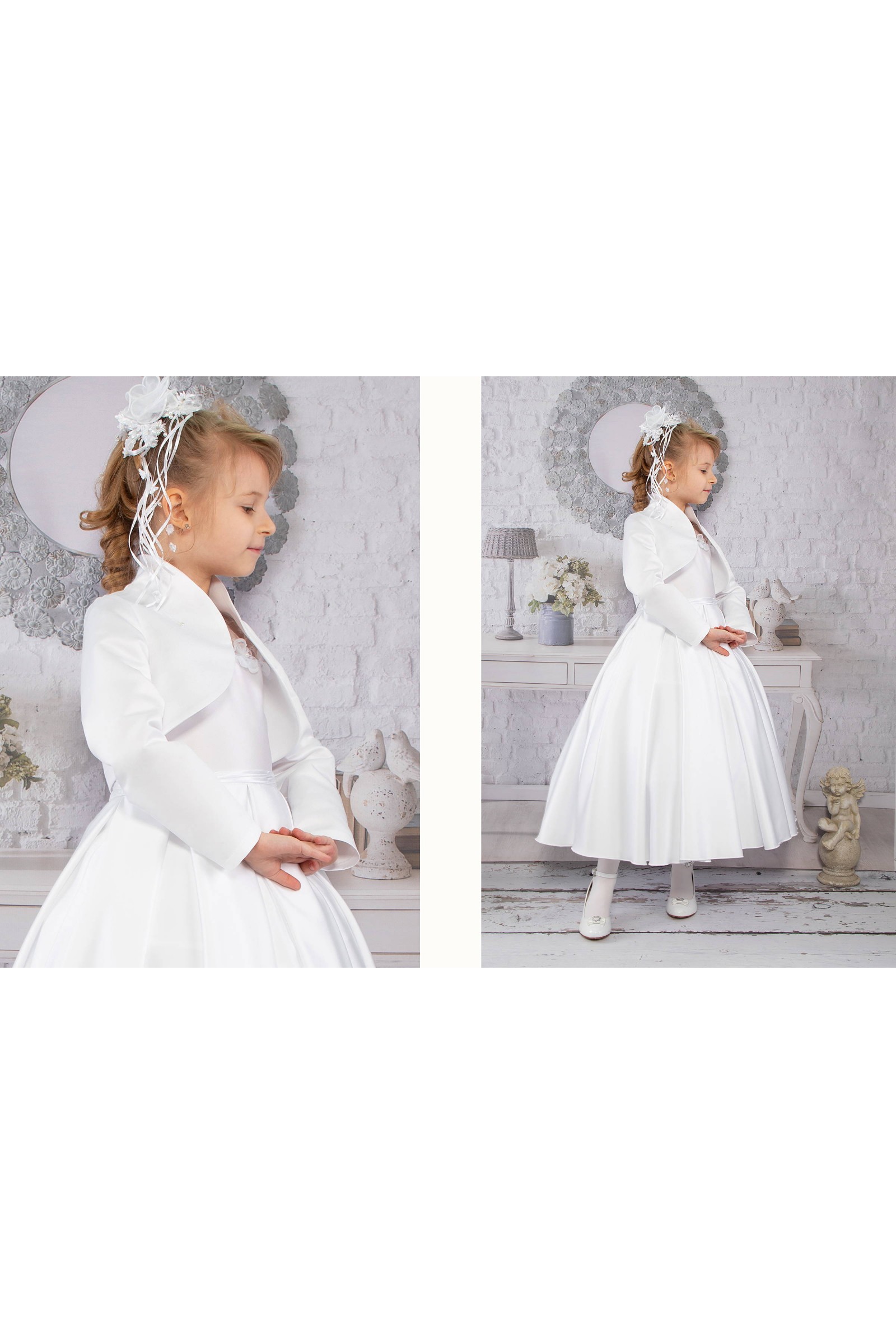 Elegancka sukienka komunijna T8/EL - obraz 7