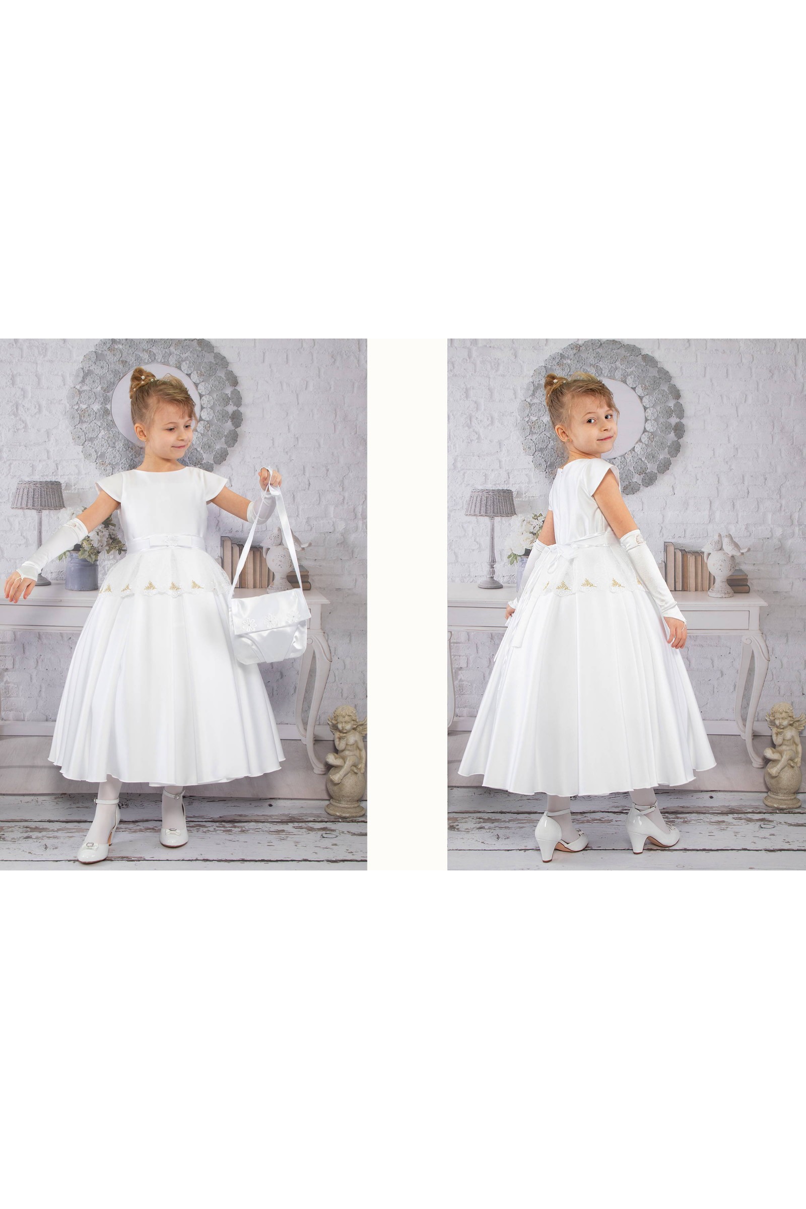 Elegancka sukienka komunijna T9/EL - obraz 2