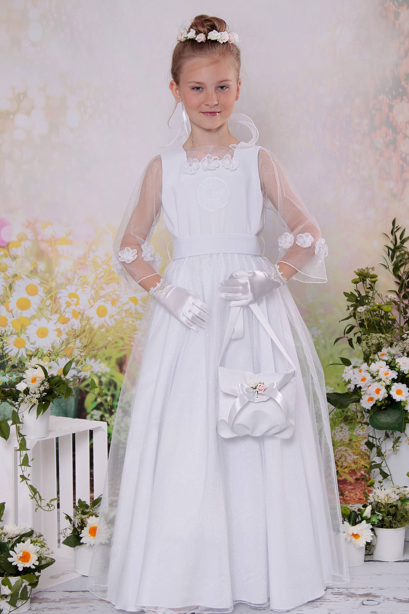 Sukienka komunijna klasyczna 17/SK - obraz 3