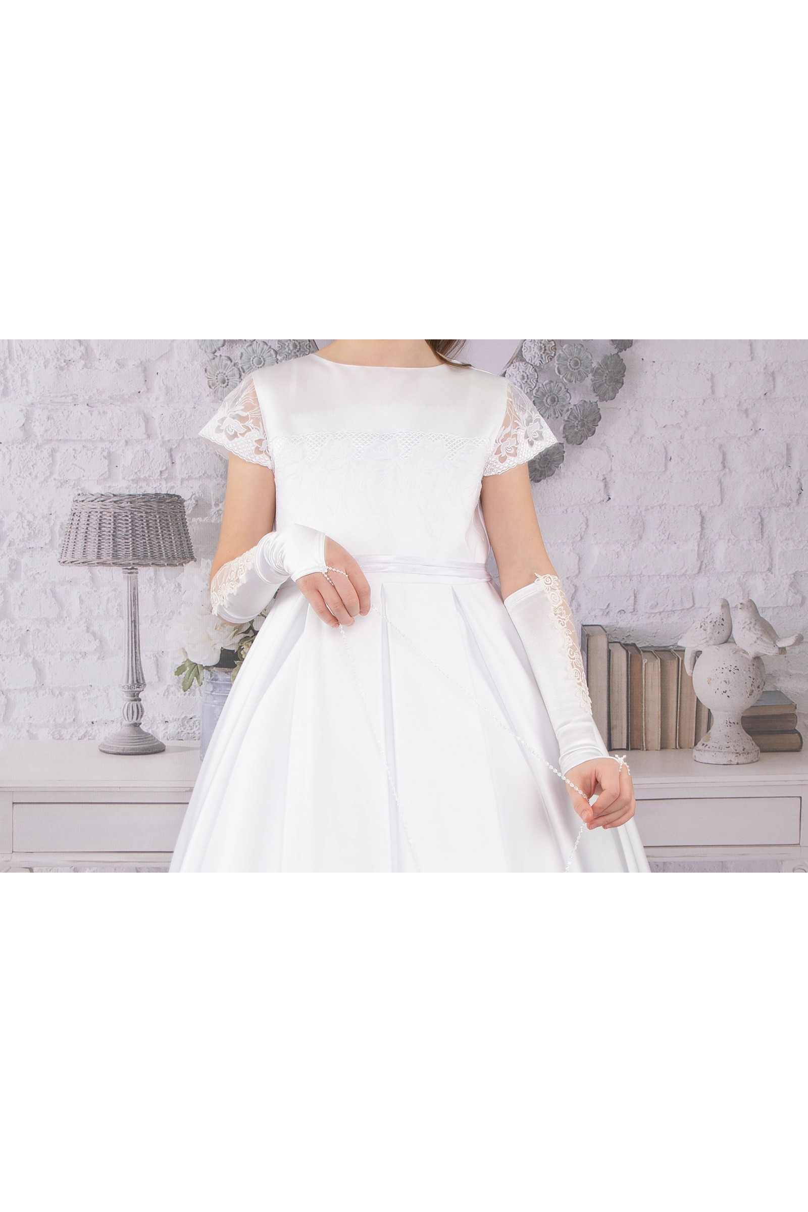 Elegancka sukienka komunijna T10/EL - obraz 1