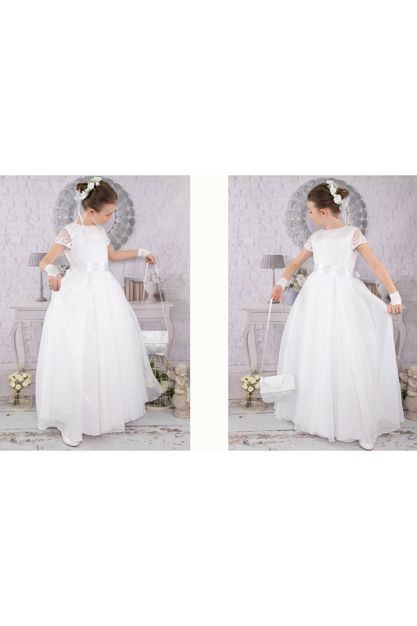 Elegancka sukienka komunijna T12/EL - obraz 3