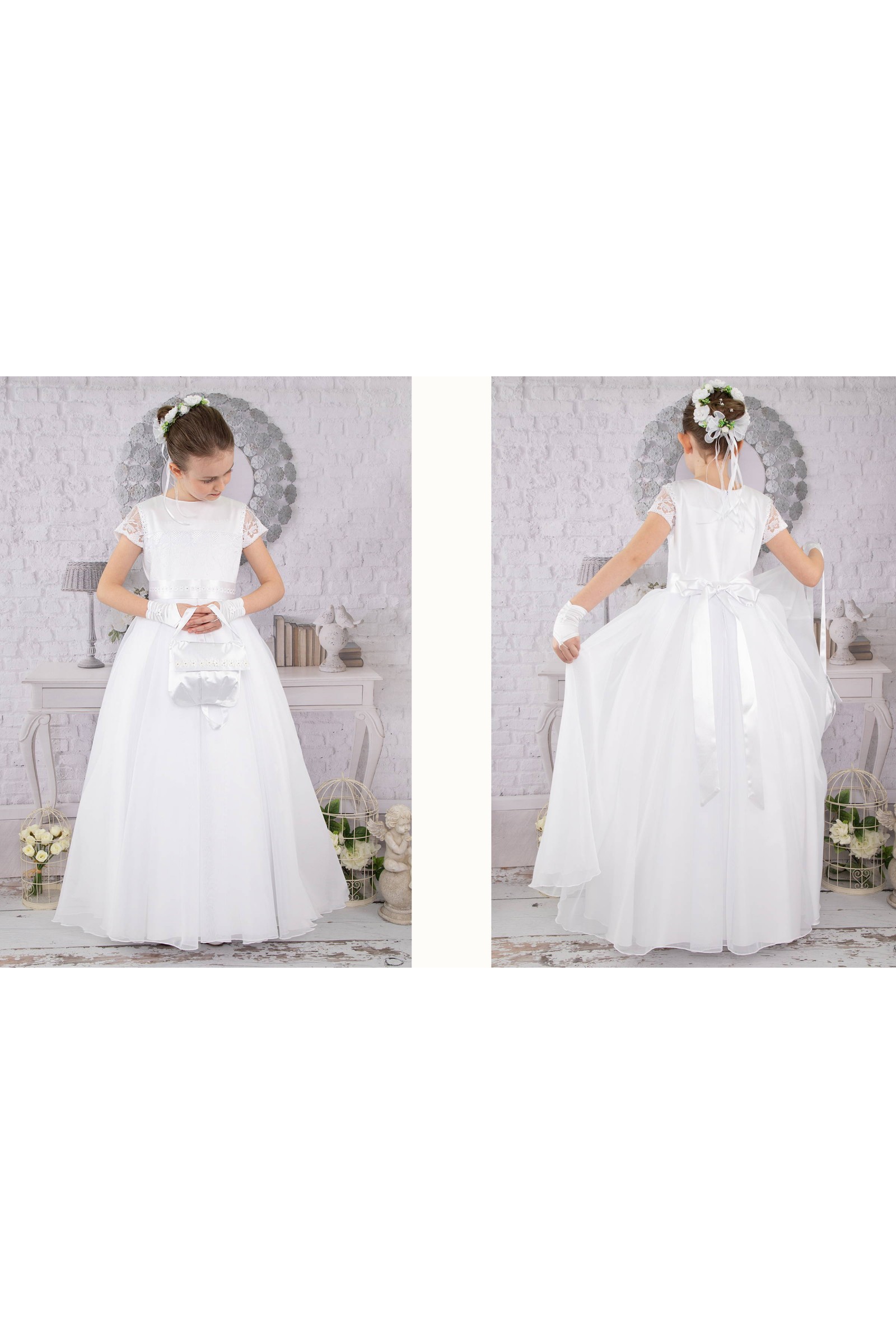 Elegancka sukienka komunijna T12/EL - obraz 6