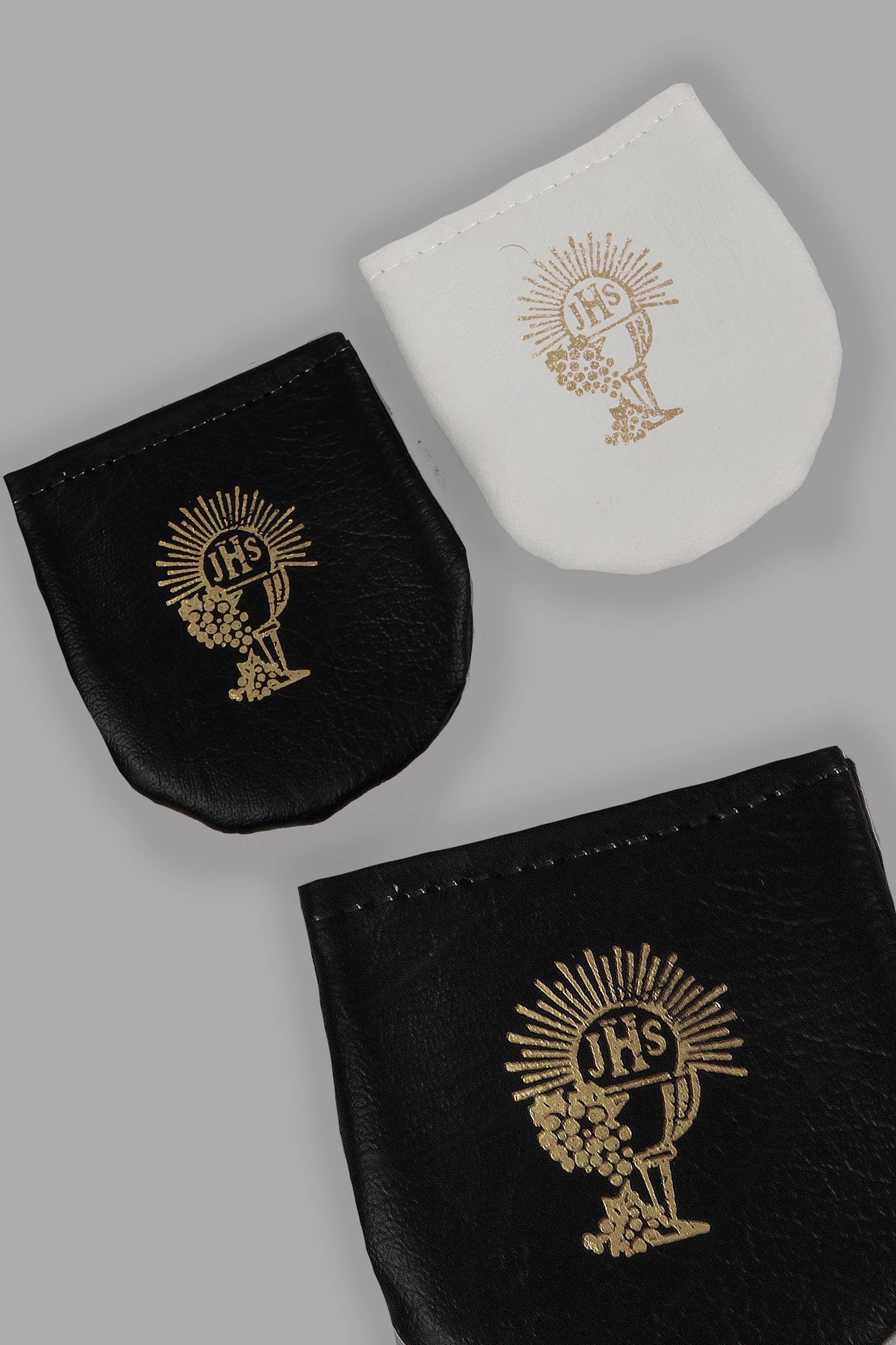 Etui komunijne na różaniec z eko skóry - na rzep - obraz 0